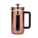 La Cafetiere Pisa Copper Cafetiere with Soft Touch Handle - 8 Cup
