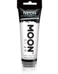 Vit Neon UV/Blacklight Ansikts- och Kroppsfärg med Svamp 75 ml