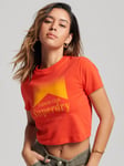 Superdry Graphic Tiny T-Shirt, Sunset Red