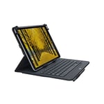 Logitech Universal Folio iPad or Tablet Case, AZERTY French Layout - Black