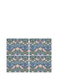 Placemat Strawberry Thief Blue 4-P Home Textiles Kitchen Textiles Placemats Multi/patterned Morris & Co