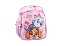 Paw Patrol Girls rosa liten ryggsäck 5L (26.5x21x10cm) m 2 fickor fram med dragkedja