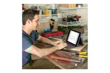 Logitech Rugged Folio - tangentbord och foliefodral - QWERTZ - tysk Inmatningsenhet