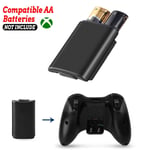 2x Battery Back Cover Holder For Microsoft Xbox 360 Wireless Controller Black UK