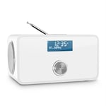 DABStep DAB/DAB+ Radio numérique Bluetooth FM RDS réveil -blanc