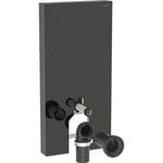 Geberit Monolith Plus cistern för back-to-wall toalett, 101 cm, svart glas