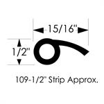 Steele Rubber Products 70-2999-68 gummilist tak/dörr hardtop
