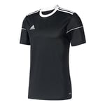 Adidas Men's Squadra 17 Short Sleeve Jersey, Black/White, Medium