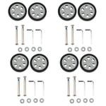 8X Luggage Accessories Wheels Aircraft Suitcase Pulley Rollers Mute Wheel W C5R3