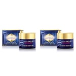 NIVEA Luminous 630 Soin de nuit (1 x 50 ml), Crème de nuit anti taches pigmentaires, Soin visage nuit anti-âge perfecteur de teint pour femme (Lot de 2)