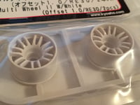 KYOSHO, MINI-Z, WHEELS SET WHITE MINI-Z MR03 - WIDE 1.0 OFFSET (2pcs) MZH131W-W1