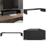 TV-bord glas svart 80x30x13 cm - TV-bord - TV-ställ - Home & Living