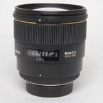 Sigma Used 85mm f/1.4 EX DG HSM - Nikon Fit