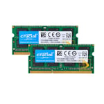8GB Crucial 2x 4GB PC3L 12800 2RX8 DDR3L 1600MHz 1.35V Laptop Memory RAM SO-DIMM
