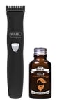 Wahl Beard Trimmer Men and Beard Oil Gift Set, Hair Trimmers for Men, Stubble Trimmer, Male Grooming Set, Gifts for Men