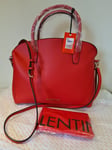 Valentino by Mario Valentino Red Hand bag 2 Shoulder Straps New Tags