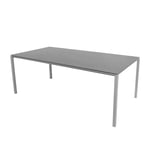 Cane-Line - Pure matbordsunderrede 280X100 CM - Light Grey/bordsskiva 280X100 cm- Pure - Basalt - Matbord utomhus - Grå