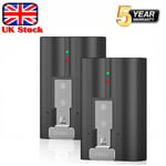 2Pack Quick-Release Ring Doorbell Rechargeable Battery 6200mAh For Ring 2 3 Plus