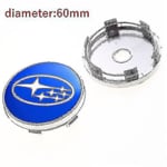 4 st 60mm Bilstyling Hjul Däck Navlock Skyddskåpor För Subaru Sti Wrx Forester Outback Impreza Legacy Xv Tribeca Tillbehör Shry