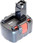 Kompatibelt med BOSCH PSR 12-2, 12V, 3000 mAh