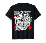 Retro Oni Cyberpunk Samurai Arts Bushido Warrior T-Shirt