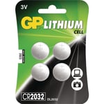 GP Litium Knappcellsbatteri Cr2032 3 V-blister Card