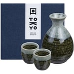 Tokyo Design Studio Sake Set Oribe Irabo