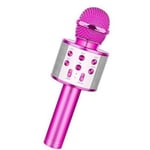 Karaoke Mikrofon med Högtalare och Bluetooth -  Rosa (Färg: Rosa)