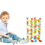 Coo11 Marble Run Game - 176Pcs Marble Race Track Marble Maze Madness Game STEM Building Tower Toy for Boys Girls X-Mas Gift Set