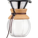 Pour Over Dubbelvägg Kork med Filter 1 l