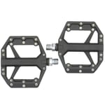 Shimano Pedals PD-GR400 Flat pedals Removable Steel Pins MTB Black. -H