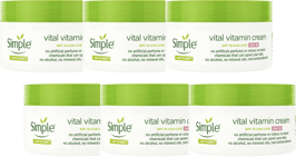 Simple Kind to Skin Vital Vitamin Day Cream 6 x 50ml  NEW FAST UK POSTAGE!