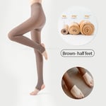 Bas Thermique Taille Haute Pour Femme,Collants Chauds,Chaussettes Sourire,Pantalons Isolés,Faux Leggings Translucides,Hiver
