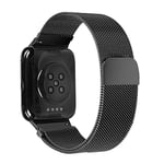 Beilaishi For OPPO Watch 46MM Smart Watch Milanese Stainless Steel Metal Strap(Black) replacement watchbands (Color : Black)
