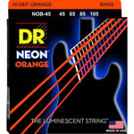 DR Strings NOB-45 Hi-Def Neon Orange bassträngar, 045-105