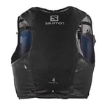 Salomon Adv Hydra Vest 4 Gilet d'hydratation Trail running Randonnée Vélo unisexe, Confort et stabilité, Accès rapide à l’hydratation, Simplicité, Noir, XS