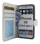 Crazy Horse Wallet iPhone SE (2nd Generation) (Vit)