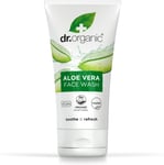 Dr Organic Aloe Vera Face Wash, Soothing, Cleansing, All Skin Types, Natural, Ve