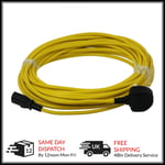 12m Power Cable Karcher T7/1 T9/1 T10/1 T12/1 Vacuum Cleaner Yellow Mains Lead