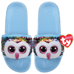Ty Plush - Sequin Slides - Owen the Owl (Size: 32-34) (TY95633)