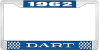OER LF120162B nummerplåtshållare 1962 dart - blå