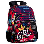 Montichelvo Montichelvo Double Backpack A.O. CG Girl Cartable, 43 cm, Multicolore (Multicolour)