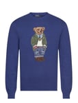 Polo Bear Sweater Tops Knitwear Round Necks Navy Polo Ralph Lauren