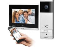 Orno Extel Wave, Trådlöst Videointercom Kit, 7" Monitor, Pekskärm, Osd Meny, Wi-Fi + App För Telefon, Grindkontroll, Räckvidd Upp Till 350M