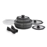 Tower Freedom Stacking Cookware Set, 13 Piece, Non-Stick, Induction Safe T900140