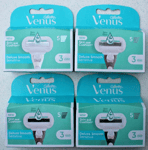 12 x GILLETTE VENUS DELUXE SMOOTH SENSITIVE WITH SKIN CUSHION