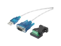 Renkforce Usb Adapter [1X D-Sub-Stik 9-Pol. , Polklemme - 1X Usb 1.1 Stik A] 0.75 M Forgyldte Stik