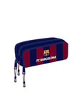 Safta F.C. Barcelona – Triple Folding Pencil Case, Children's Pencil Case, Ideal for School-Aged Children, Comfortable and Versatile, Quality and Resistance, 21 x 8 x 8 cm, Navy Blue/Maroon, Navy
