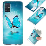 Xiaomi Mi 11 Lite Case, Luminous Noctilucent Glow in the Dark Phone Cases Transparent Clear Slim Flexible Shockproof Soft TPU Silicone Bumper Protective Cover for Xiaomi Mi 11 Lite butterfly