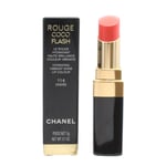 Chanel Coral Lipstick Rouge Coco Flash Hydrating Vibrant Shine 114 Ondee 3g